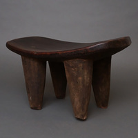 (コートジボワール)　セヌフォ　スツール　(腰掛)　No.14