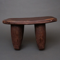 (コートジボワール)　セヌフォ　スツール　(腰掛)　No.16