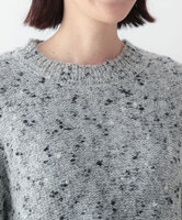 ウールブレンドカラフルネップヤーンプルオーバー