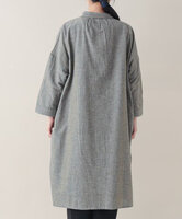 綿麻chidori-goushiギャザーシャツワンピース