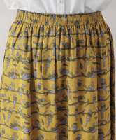 カンタ風ドビーコクーンスカート　 (マスタード)