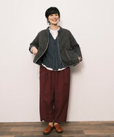 ひょうたんキルティングとブロックプリントキルティング・ジャケット