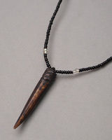 (ケニア)　牛骨&メビーズ　ネックレス　 No.227