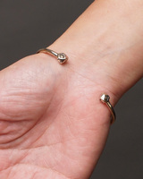 (マリ)　トゥアレグ　ニッケル　スクエアバングル　No.3　レディースサイズ