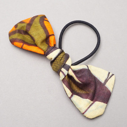 アフリカンワックス　リボン　ヘアゴム　No.8