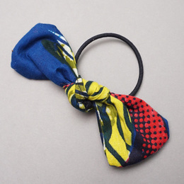 アフリカンワックス　リボン　ヘアゴム　No.15