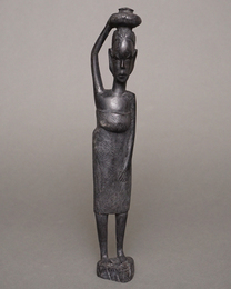 (ケニア)　黒檀彫刻人形　ML No.4