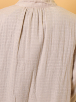 オーガニックコットンダブルガーゼ・チュニック (グレー)