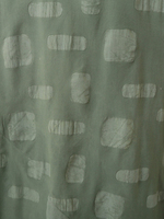 コットン四角エンボス・ドレス (グリーン)