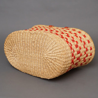 (ブルキナファソ)　楕円マルシェバスケット　(L)　No.10