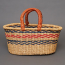 (ブルキナファソ)　楕円マルシェバスケット　(M)　No.19