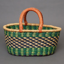 (ブルキナファソ)　楕円マルシェバスケット　(M)　No.21