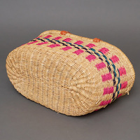 (ブルキナファソ)　楕円マルシェバスケット　(M)　No.22