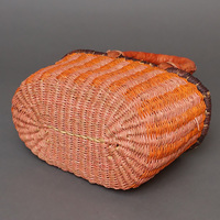(ブルキナファソ)　楕円マルシェバスケット　(S)　No.5