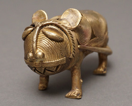 (トーゴ)　真鍮細工　レオパード　Mサイズ