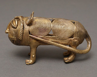 (トーゴ)　真鍮細工　レオパード　Mサイズ