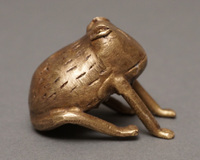 (トーゴ)　真鍮細工　フロッグ　Sサイズ
