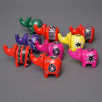 ソープストーン置物　ミニゾウさん　ピンク系　ミニ　Sサイズ　※柄アソート