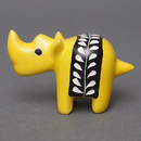 ソープストーン置物　ミニサイさん　イエロー系　ミニ　Sサイズ　※柄アソート