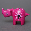 ソープストーン置物　ミニサイさん　ピンク系　ミニ　Sサイズ　※柄アソート