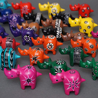 ソープストーン置物　ミニサイさん　ピンク系　ミニ　Sサイズ　※柄アソート