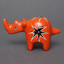 ソープストーン置物　ミニサイさん　オレンジ系　ミニ　Sサイズ　※柄アソート