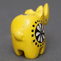 ソープストーン置物　ミニサイさん　イエロー系　ミニ　SSサイズ　※柄アソート