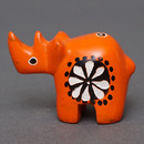 ソープストーン置物　ミニサイさん　オレンジ系　ミニ　SSサイズ　※柄アソート