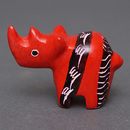 ソープストーン置物　ミニサイさん　レッド系　ミニ　SSサイズ　※柄アソート