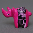 ソープストーン置物　ミニサイさん　ピンク系　ミニ　SSサイズ　※柄アソート