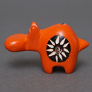 ソープストーン置物　ミニカバさん　オレンジ系　ミニ　SSサイズ　※柄アソート