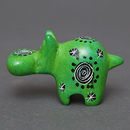 ソープストーン置物　ミニカバさん　グリーン系　ミニ　SSサイズ　※柄アソート