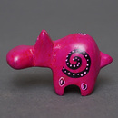 ソープストーン置物　ミニカバさん　ピンク系　ミニ　SSサイズ　※柄アソート