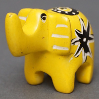 ソープストーン置物　ミニゾウさん　イエロー系　ミニ　SSSサイズ　※柄アソート