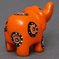 ソープストーン置物　ミニゾウさん　オレンジ系　ミニ　SSSサイズ　※柄アソート