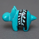 ソープストーン置物　ミニカバさん　スカイブルー系　ミニ　SSSサイズ　※柄アソート