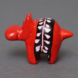 ソープストーン置物　ミニカバさん　レッド系　ミニ　SSSサイズ　※柄アソート