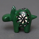 ソープストーン置物　ミニカバさん　グリーン系　ミニ　SSSサイズ　※柄アソート