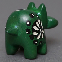 ソープストーン置物　ミニカバさん　グリーン系　ミニ　SSSサイズ　※柄アソート