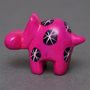 ソープストーン置物　ミニカバさん　ピンク系　ミニ　SSSサイズ　※柄アソート