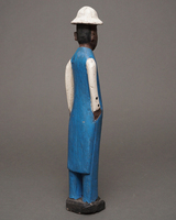 (コートジボワール)　コロン人形　Lサイズ　No.30　水色のビジネスマン