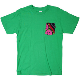 パーニュポケットTシャツ　Sサイズ 　(グリーン)　#10