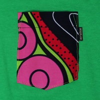 パーニュポケットTシャツ　Sサイズ 　(グリーン)　#10