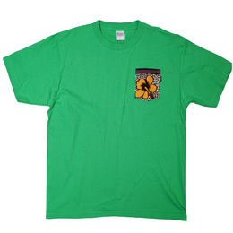 パーニュポケットTシャツ　Lサイズ 　(グリーン)　#13