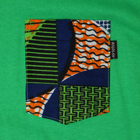 パーニュポケットTシャツ　Lサイズ 　(グリーン)　#14