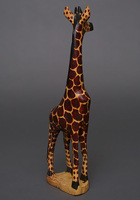 (ケニア)　木彫アニマル　キリン　Lサイズ　No.1