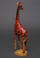 (ケニア)　木彫アニマル　キリン　Lサイズ　No.2