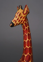 (ケニア)　木彫アニマル　キリン　Lサイズ　No.2