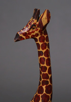 (ケニア)　木彫アニマル　キリン　Lサイズ　No.3