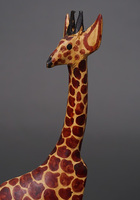 (ケニア)　木彫アニマル　キリン　Lサイズ　No.5